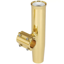 Lee’s Clamp-On Rod Holder - Gold Aluminum - Horizontal Mount - Fits 1.315’’ O.D. Pipe [RA5202GL] - Rod Holders