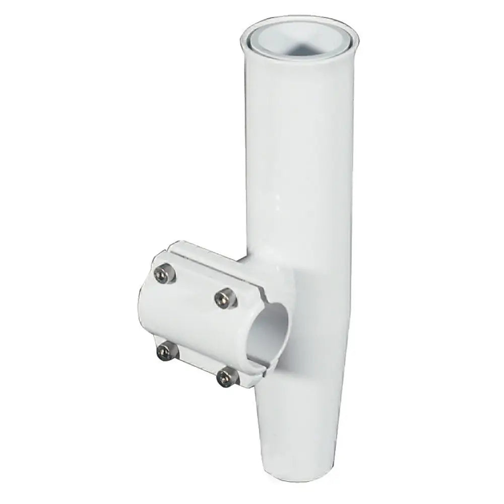 Lee’s Clamp-On Rod Holder - White Aluminum - Horizontal Mount - Fits 1.660’’ O.D. Pipe [RA5203WH] - Rod Holders