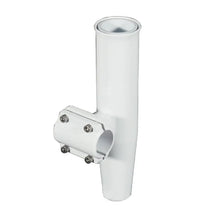 Lee’s Clamp-On Rod Holder - White Aluminum - Horizontal Mount - Fits 1.900’’ O.D. Pipe [RA5204WH] - Rod Holders
