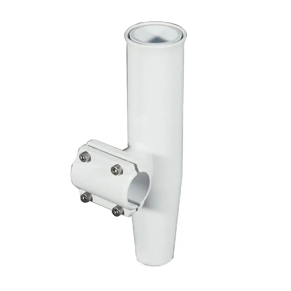 Lee’s Clamp-On Rod Holder - White Aluminum - Horizontal Mount - Fits 1.900’’ O.D. Pipe [RA5204WH] - Rod Holders