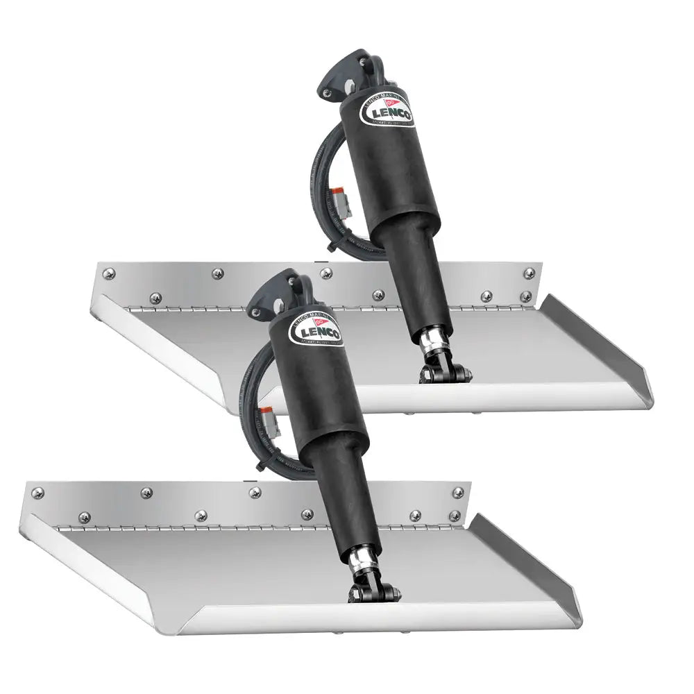 Lenco 12’’ x 9’’ Edgemount Trim Tab Kit w/LED Indicator Switch Kit 12V [TT12X9EI] - Trim Tabs