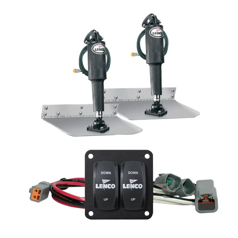Lenco 12’’ x 12’’ Standard Trim Tab Kit w/Double Rocker Switch Kit [15103-104] - Trim Tabs