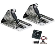 Lenco 16’’ x 12’’ Heavy Duty Performance Trim Tab Kit w/Standard Tactile Switch Kit 12V [RT16X12HD] - Trim Tabs