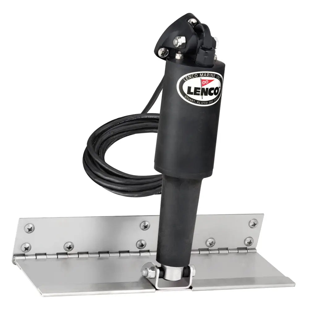 Lenco 4’’ x 12’’ Limited Space Trim Tab Kit w/o Switch Kit 12V - Standard Finish - Standard Actuator [15125-101] - Trim