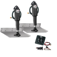 Lenco 9’’ x 9’’ Standard Trim Tab Kit w/Standard Tactile Switch Kit 12V [TT9X9] - Trim Tabs