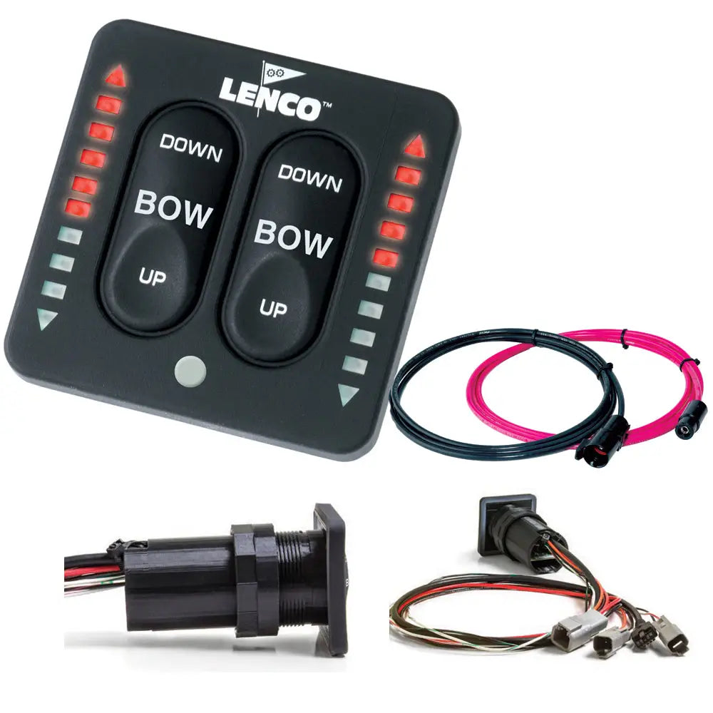 Lenco LED Indicator Integrated Tactile Switch Kit w/Pigtail f/Dual Actuator Systems [15171-001] - Trim Tab Accessories