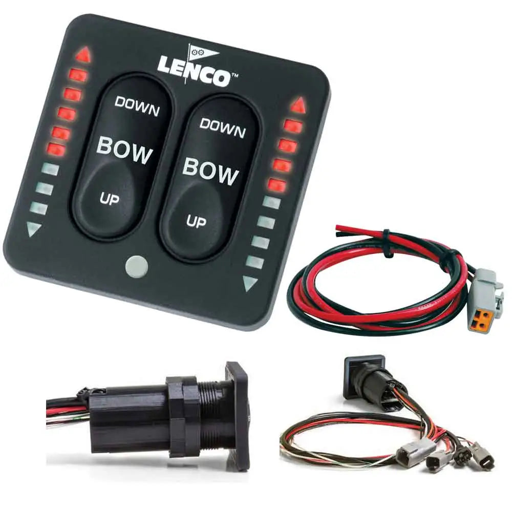 Lenco LED Indicator Integrated Tactile Switch Kit w/Pigtail f/Single Actuator Systems [15170-001] - Trim Tab Accessories