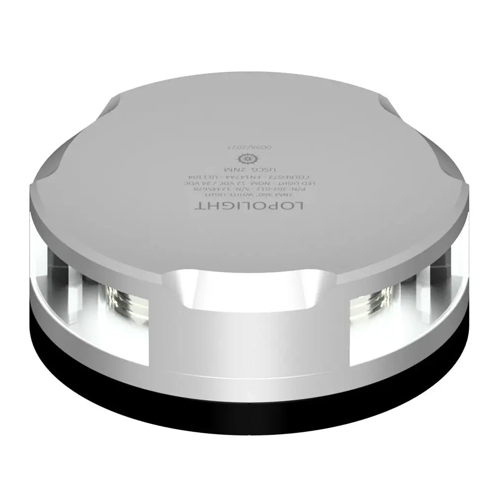 Lopolight Masthead/360-Degree Light - 3NM - Silver Housing w/FB Base [201-021-FB] - Navigation Lights