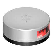 Lopolight Red Port Light - 2NM - Silver Housing w/FB Base [301-009-FB] - Navigation Lights