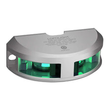 Lopolight Series 200-018 - Navigation Light - 2NM - Vertical Mount - Green - Silver Housing [200-018G2] - Navigation