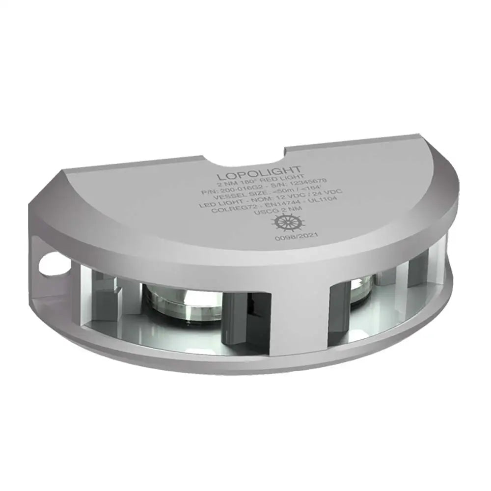 Lopolight Series 200-024 - Navigation Light - 2NM - Vertical Mount - White - Silver Housing [200-024G2] - Navigation