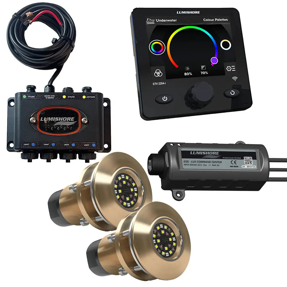 Lumishore EOS TIX404 2 Lights Hub LUX Command Center Display [010 04531 00] Underwater Lighting