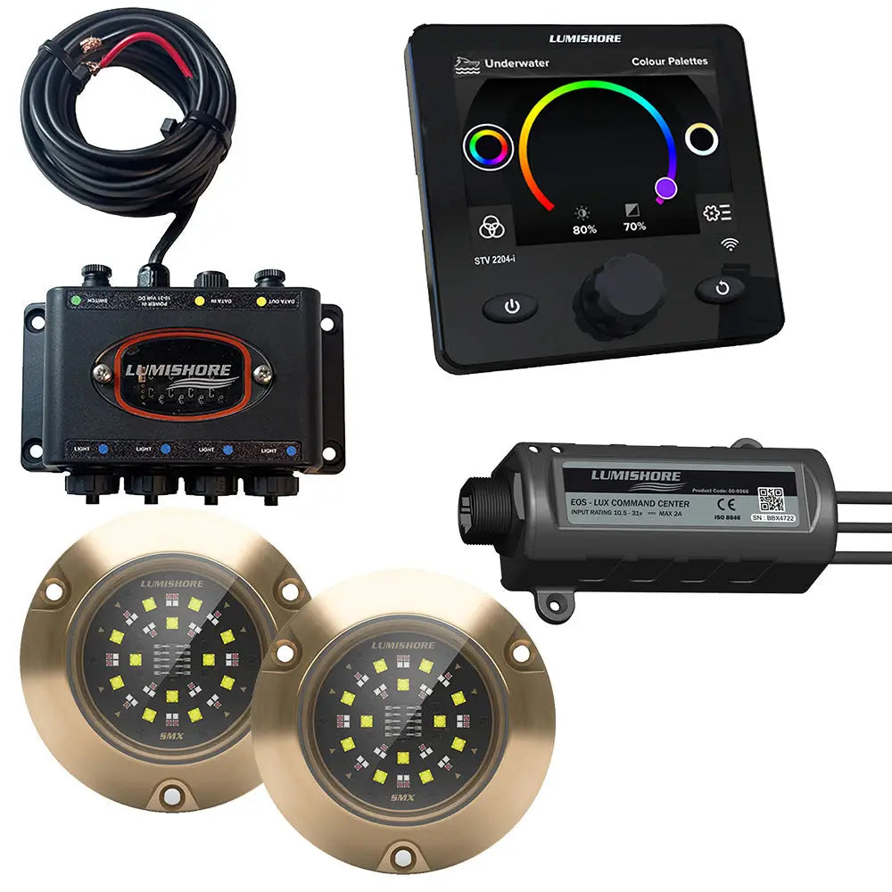 Lumishore LUX SMX154 2 Lights HUB LUX Command Center Display [010 04511 00] Underwater Lighting