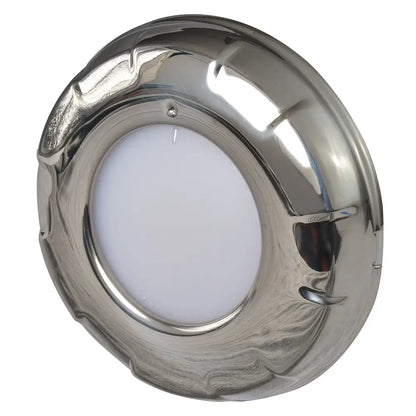 Lumitec Aurora - LED Dome Light - Polished SS Finish - 2-Color White/Blue Dimming [101138] - Dome/Down Lights