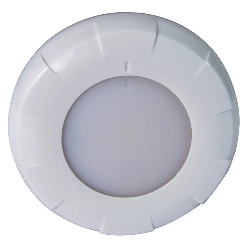 Lumitec Aurora LED Dome Light - White Finish - White/Blue Dimming [101075] - Dome/Down Lights