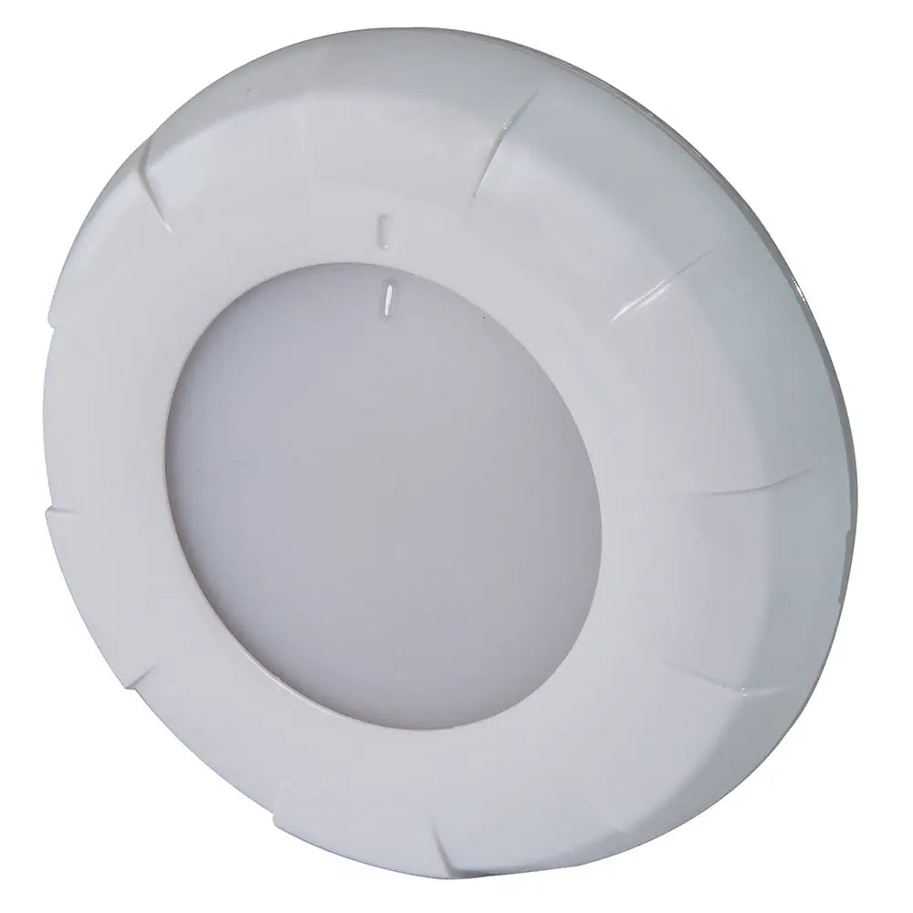 Lumitec Aurora LED Dome Light - White Finish - White/Blue Dimming [101075] - Dome/Down Lights
