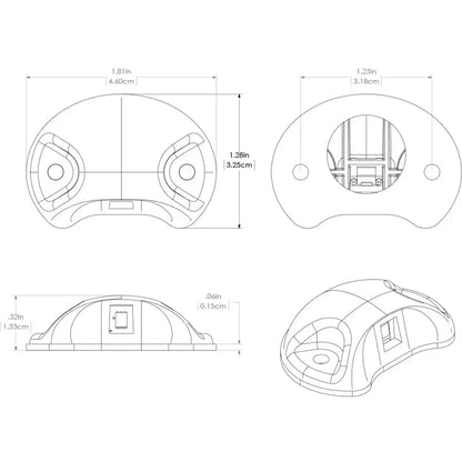 Lumitec Barbados Courtesy Accent LED Light - Black w/Blue Light [101060] - Interior / Courtesy Light