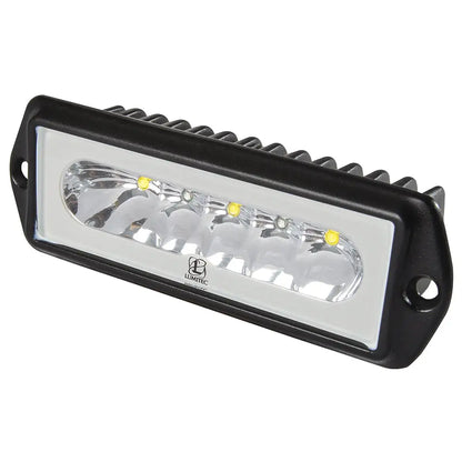 Lumitec Capri2 - Flush Mount LED Flood Light - Black Housing - 2-Color White/Blue Dimming [101186] - Flood/Spreader
