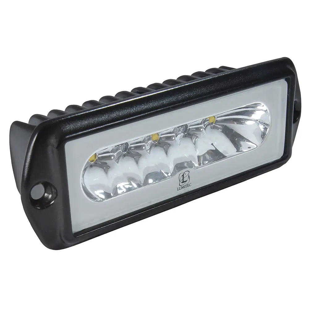 Lumitec Capri2 - Flush Mount LED Flood Light - Black Housing - 2-Color White/Blue Dimming [101186] - Flood/Spreader