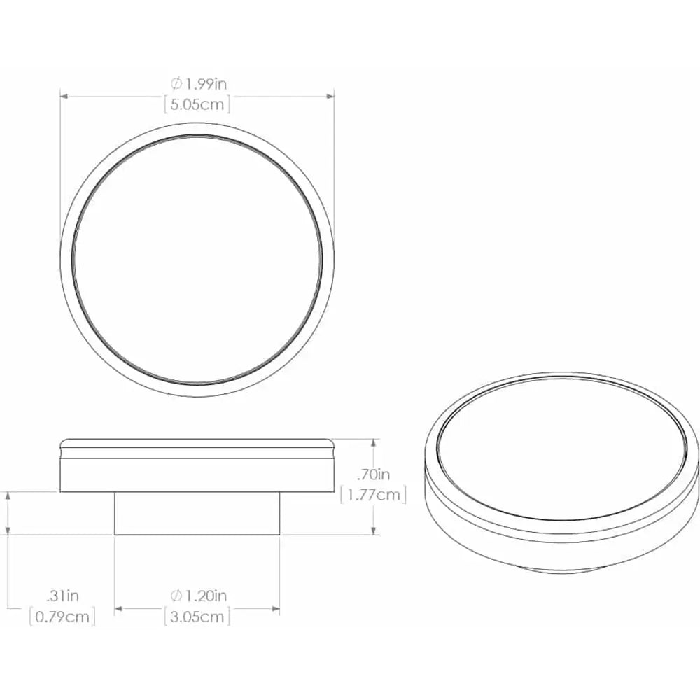 Lumitec Halo Flush Mount Down Light Spectrum RGBW - Brushed Housing [112807] - Dome/Down Lights