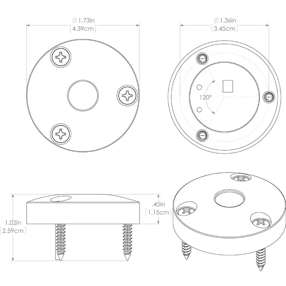 Lumitec High Intensity ’Anywhere’ Light - Brushed Housing - White Non-Dimming [101033] - Interior / Courtesy Light