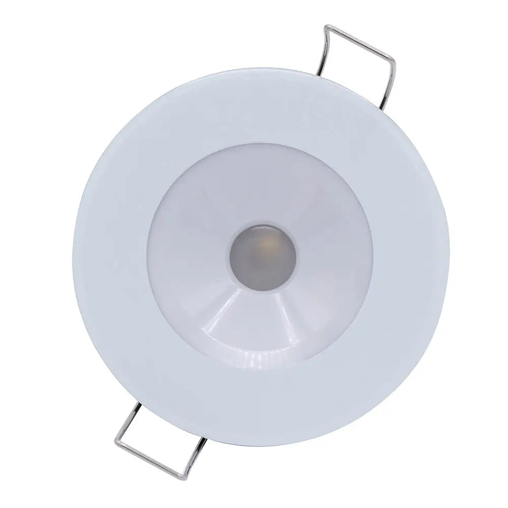 Lumitec Illusion Flush Mount LED Down Light - White - Non-Dimming - White Housing [117123] - Dome/Down Lights
