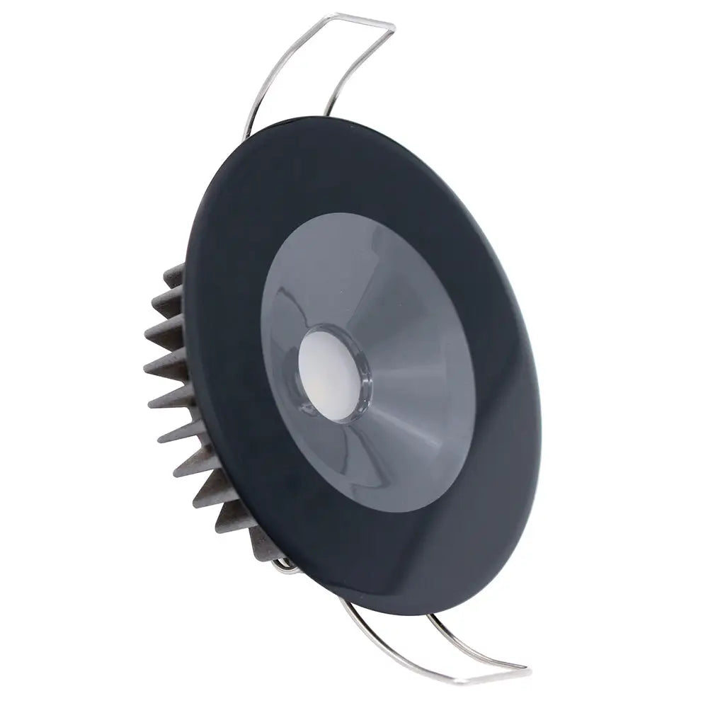 Lumitec Illusion Flush Mount LED Down Light - White - Non-Dimming - Black Housing [117153] - Dome/Down Lights