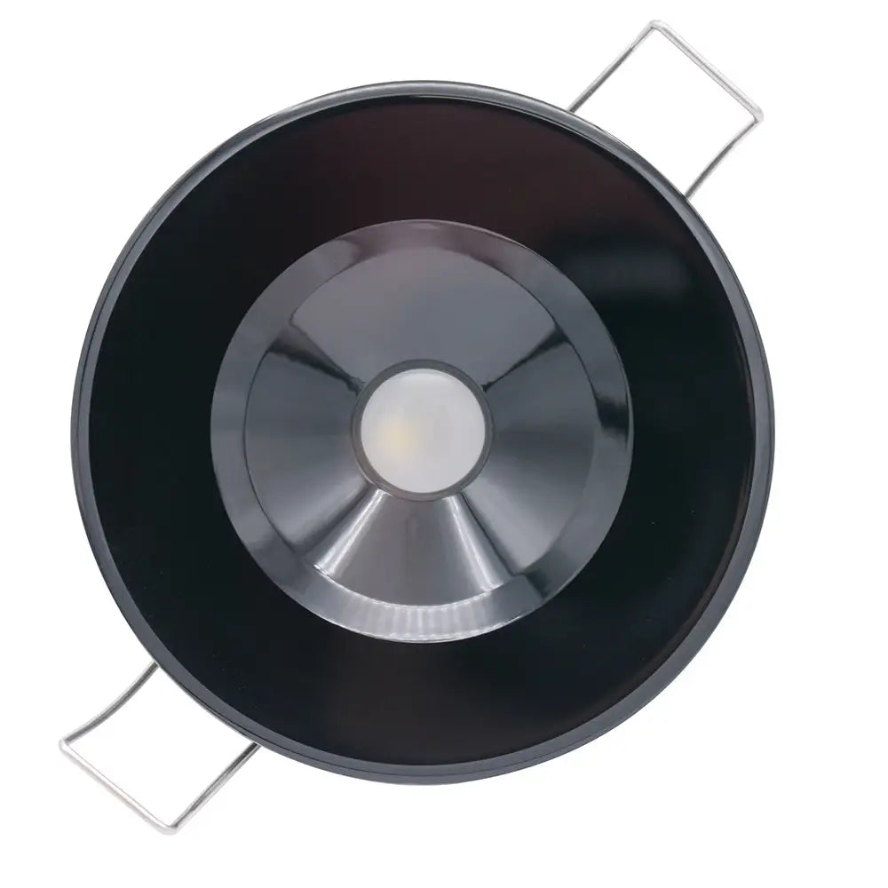 Lumitec Illusion Flush Mount LED Down Light - White - Non-Dimming - Black Housing [117153] - Dome/Down Lights
