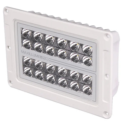 Lumitec Maxillume h120 - Flush Mount Flood Light - White Housing - White Dimming [101348] - Flood/Spreader Lights