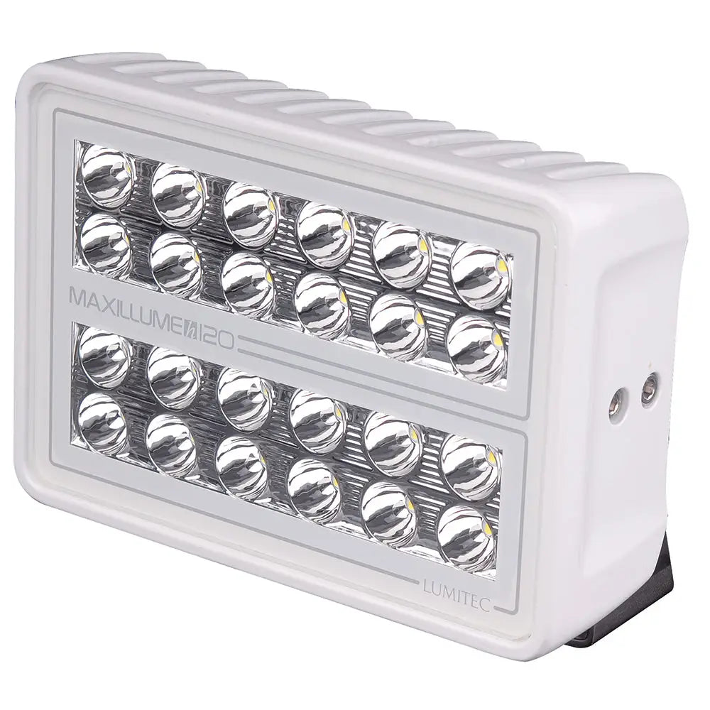 Lumitec Maxillume h120 - Trunnion Mount Flood Light - White Housing - White Dimming [101346] - Flood/Spreader Lights