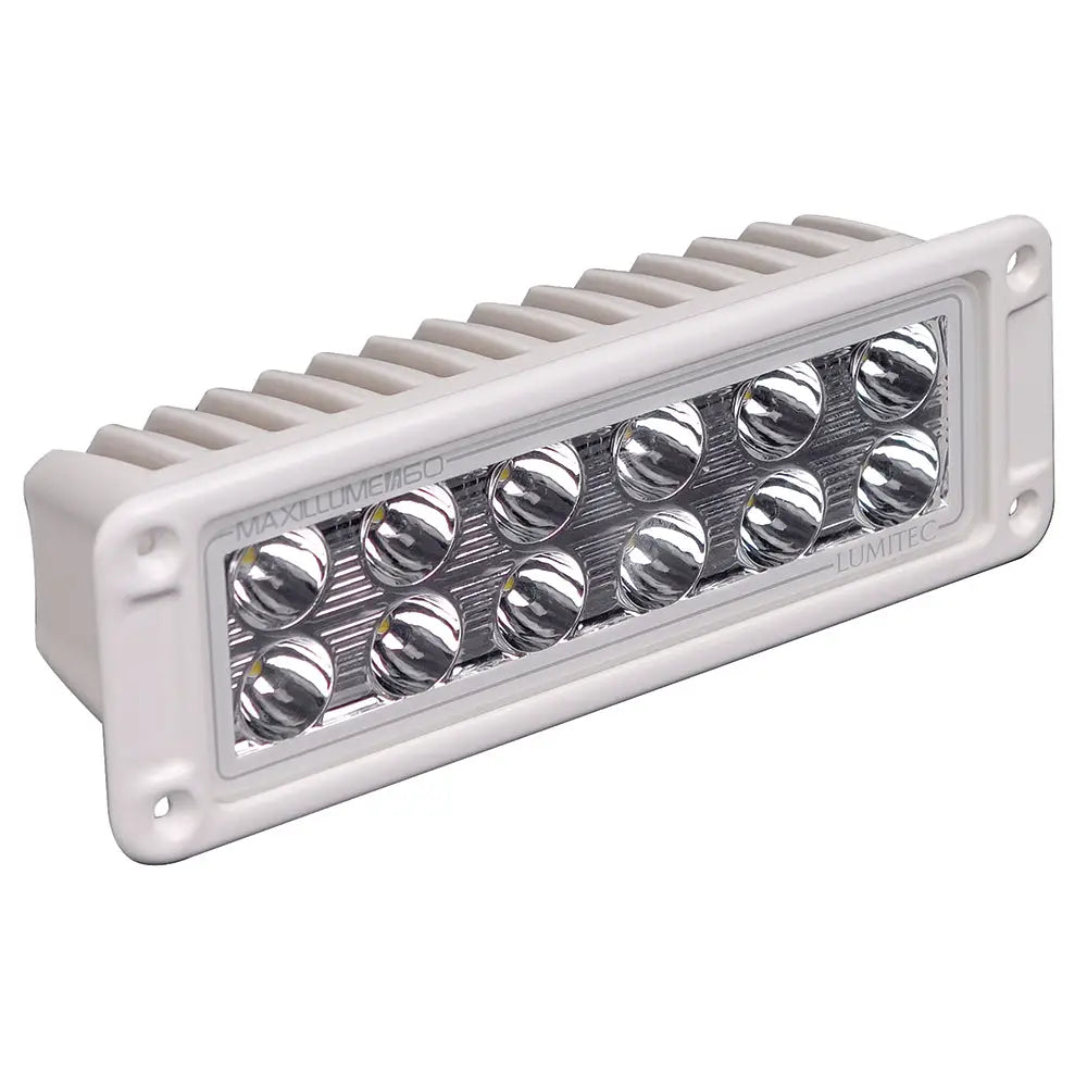 Lumitec Maxillumeh60 - Flush Mount Flood Light - White Housing - White Dimming [101336] - Flood/Spreader Lights