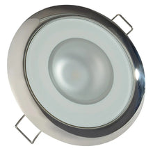 Lumitec Mirage - Flush Mount Down Light - Glass Finish/Polished SS Bezel - Warm White Dimming [113119] - Dome/Down