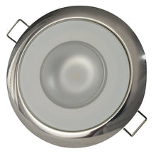 Lumitec Mirage - Flush Mount Down Light - Glass Finish/Polished SS Bezel - Warm White Dimming [113119] - Dome/Down