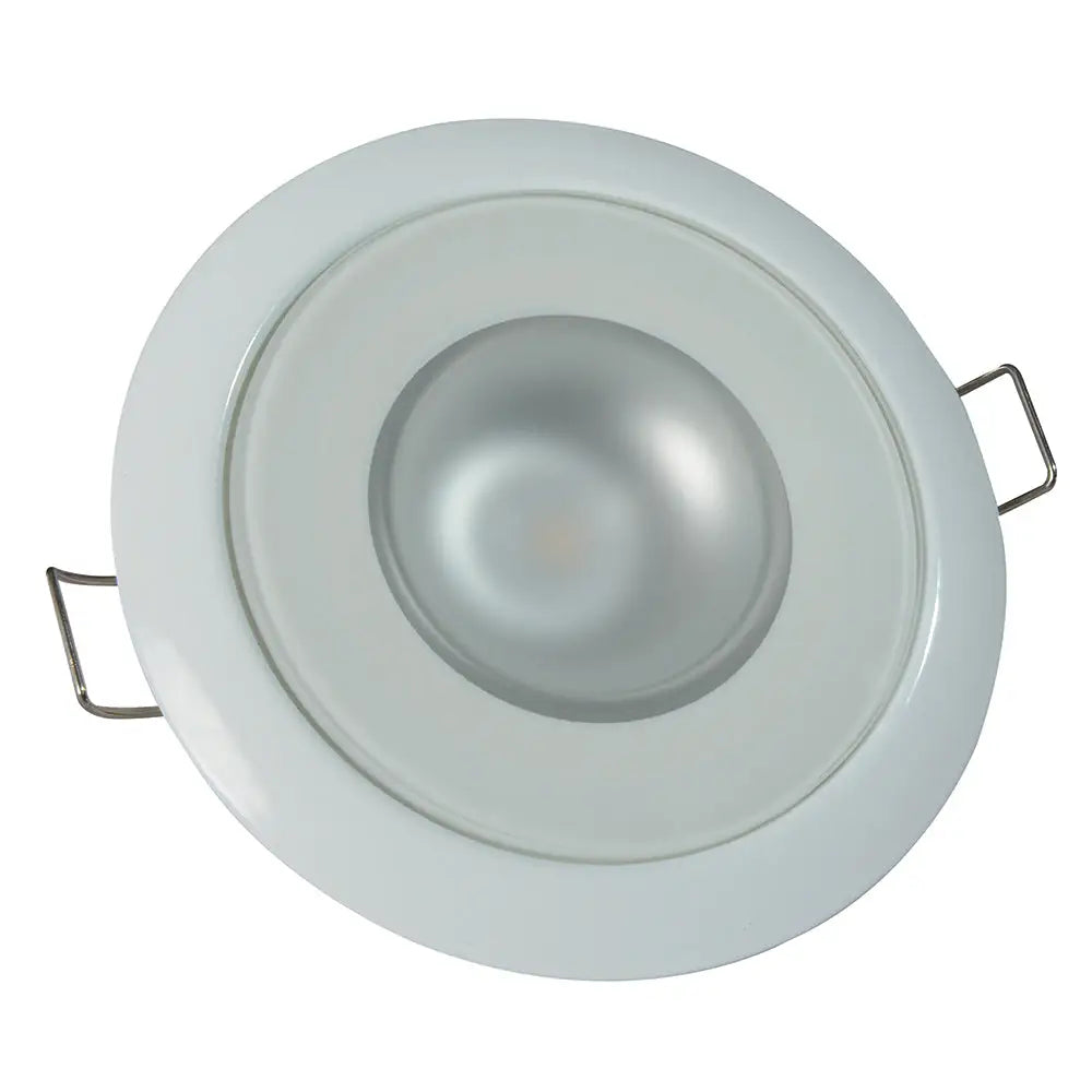 Lumitec Mirage - Flush Mount Down Light - Glass Finish/White Bezel - Warm White Dimming [113129] - Dome/Down Lights
