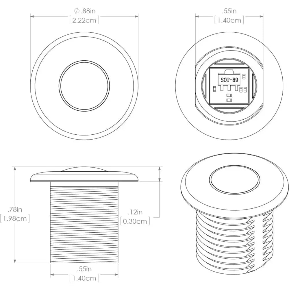 Lumitec Newt - Livewell Courtesy Light - Warm White Non-Dimming [101240] - Interior / Courtesy Light