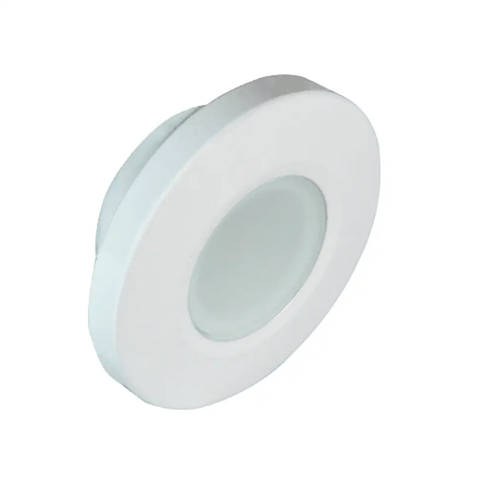 Lumitec Orbit - Flush Mount Down Light - White Finish - 4-Color Blue/Red/Purple/White Non Dimming [112520] - Dome/Down