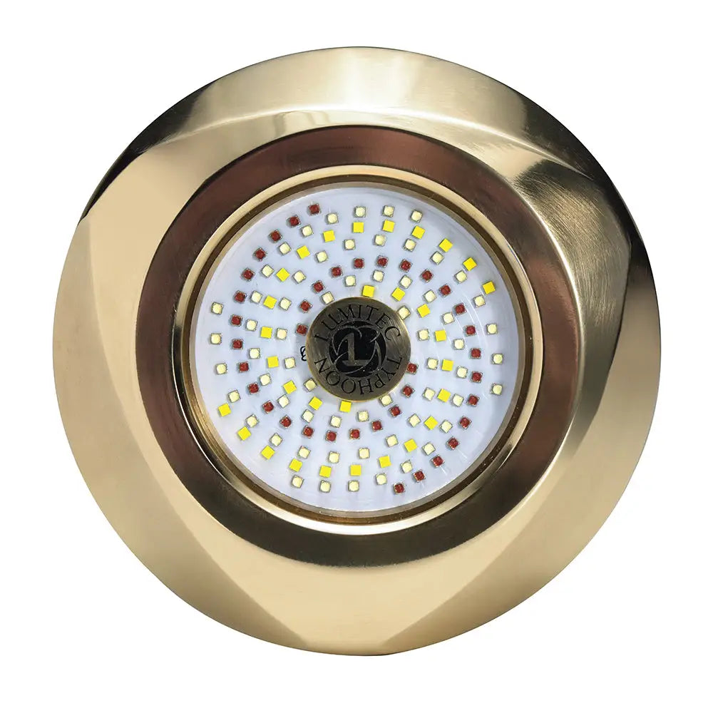 Lumitec SeaBlaze Typhoon Underwater Bronze Thru-Hull LED Light - White/Blue [101448] - Underwater Lighting