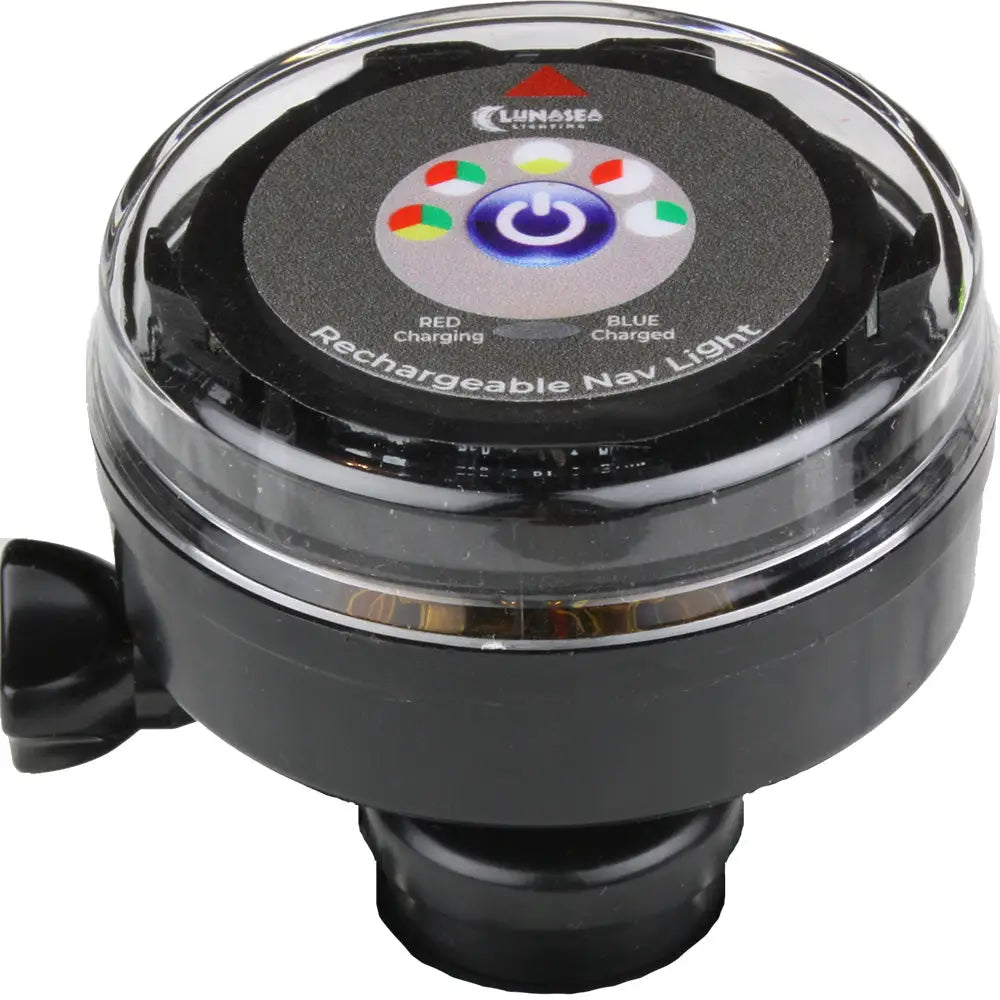 Lunasea Rechargeable Tri-Color Portable Navigation Light (No Mount) - Black [LLB-72BK-UB-00] - Navigation Lights