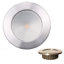 Lunasea ZERO EMI Recessed 3.5 LED Light - Warm White Red w/Brushed Stainless Steel Bezel - 12VDC [LLB-46WR-0A-BN]