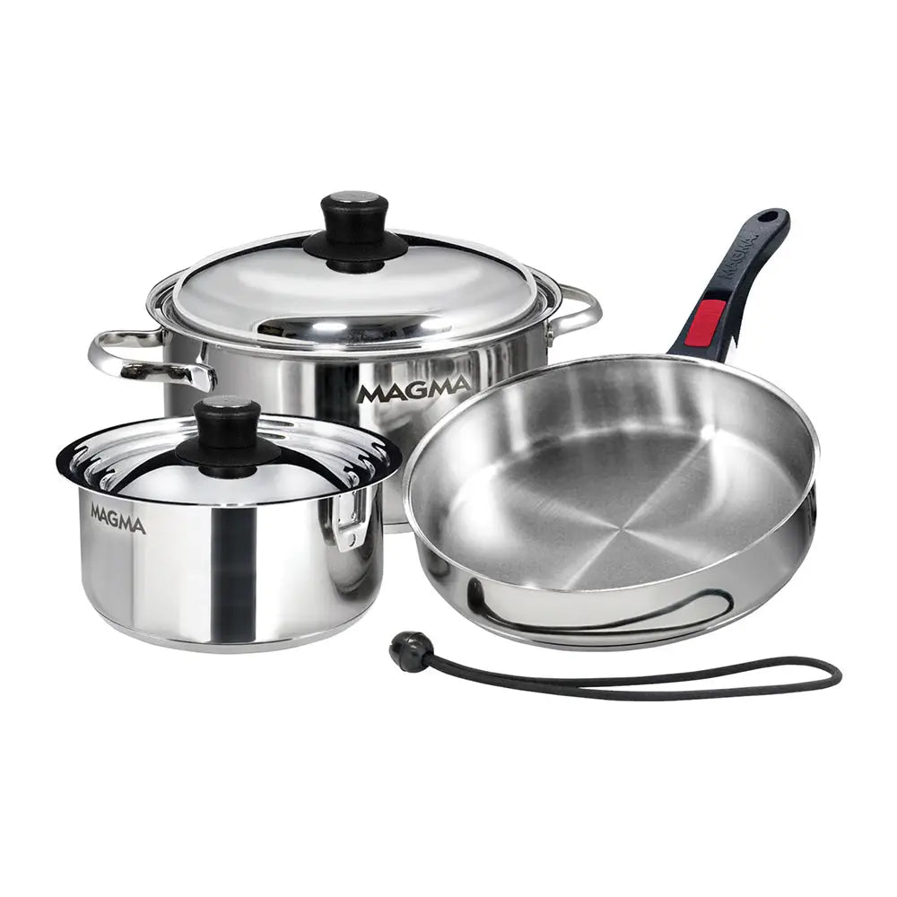 Magma 7 Piece Induction Cookware Set - Stainless Steel [A10-362-IND] - Deck / Galley