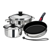Magma 7 Piece Induction Non-Stick Cookware Set - Stainless Steel [A10-363-2-IND] - Deck / Galley