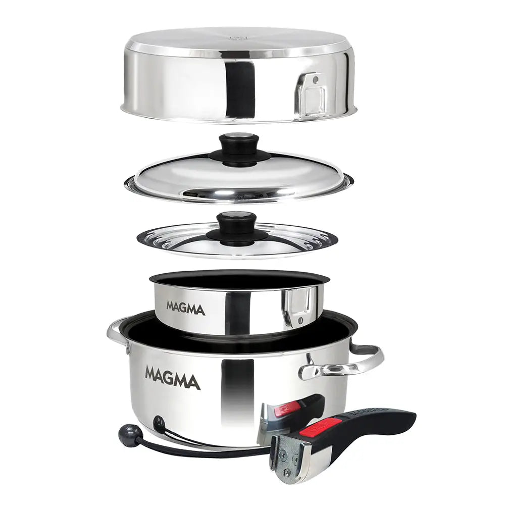 Magma 7 Piece Induction Non-Stick Cookware Set - Stainless Steel [A10-363-2-IND] - Deck / Galley