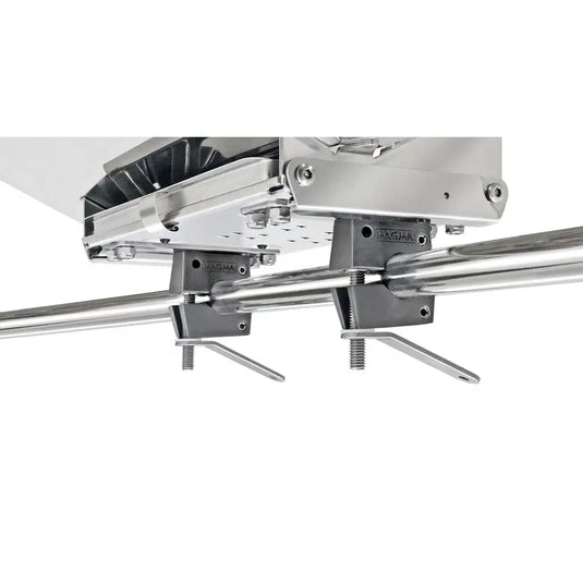 Magma Oversized Round Rail Dual Horizontal Mounts 1.125 to 1.25 - Deck / Galley