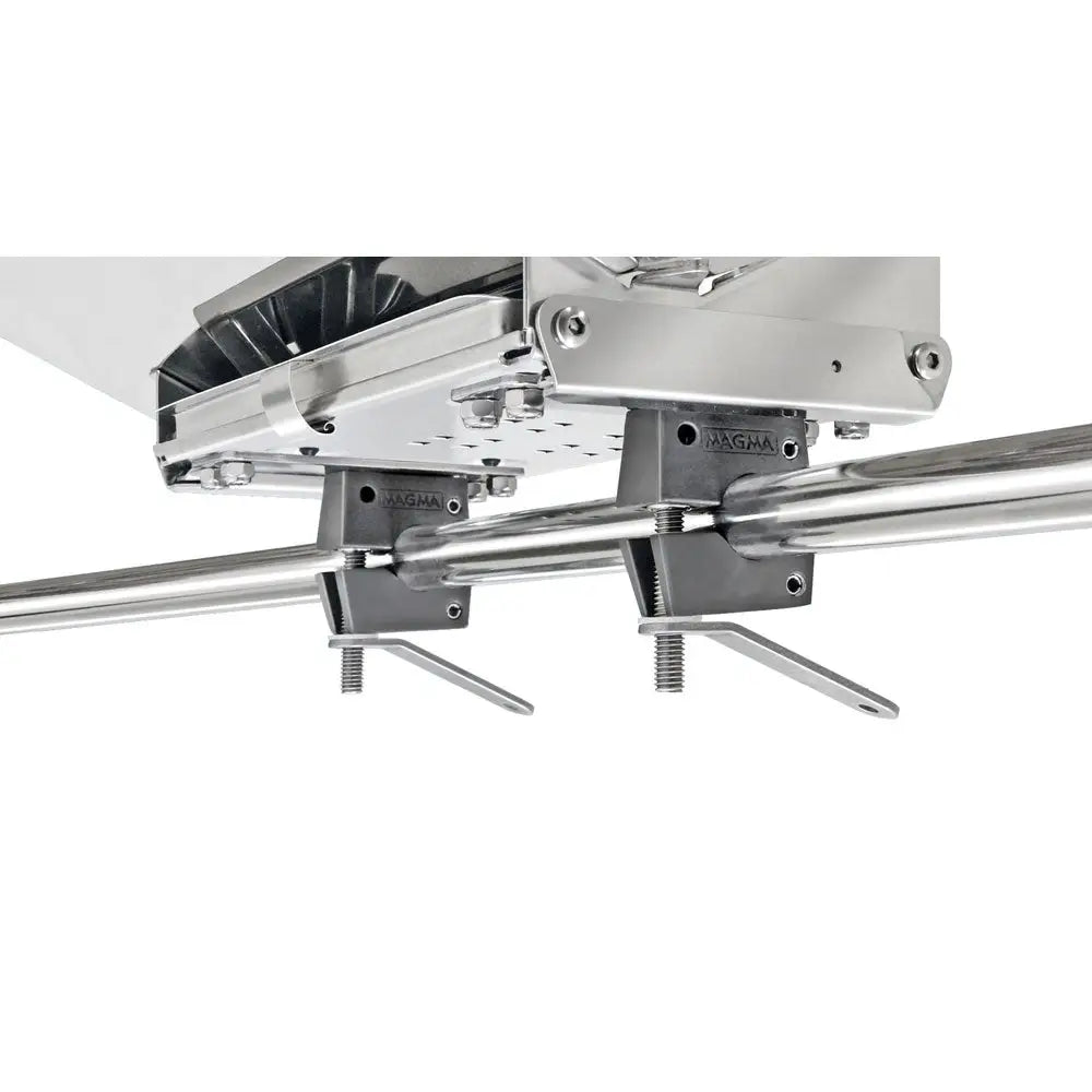 Magma Dual Horizontal Round Rail Mount - Standard Rails [T10-580] - Deck / Galley