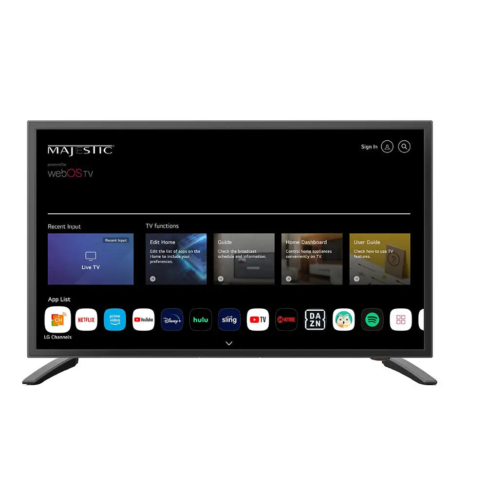 Majestic 22’’ 12V Smart LED TV WebOS Mirror Cast Bluetooth - North America Only [MJSLT220U] - Televisions