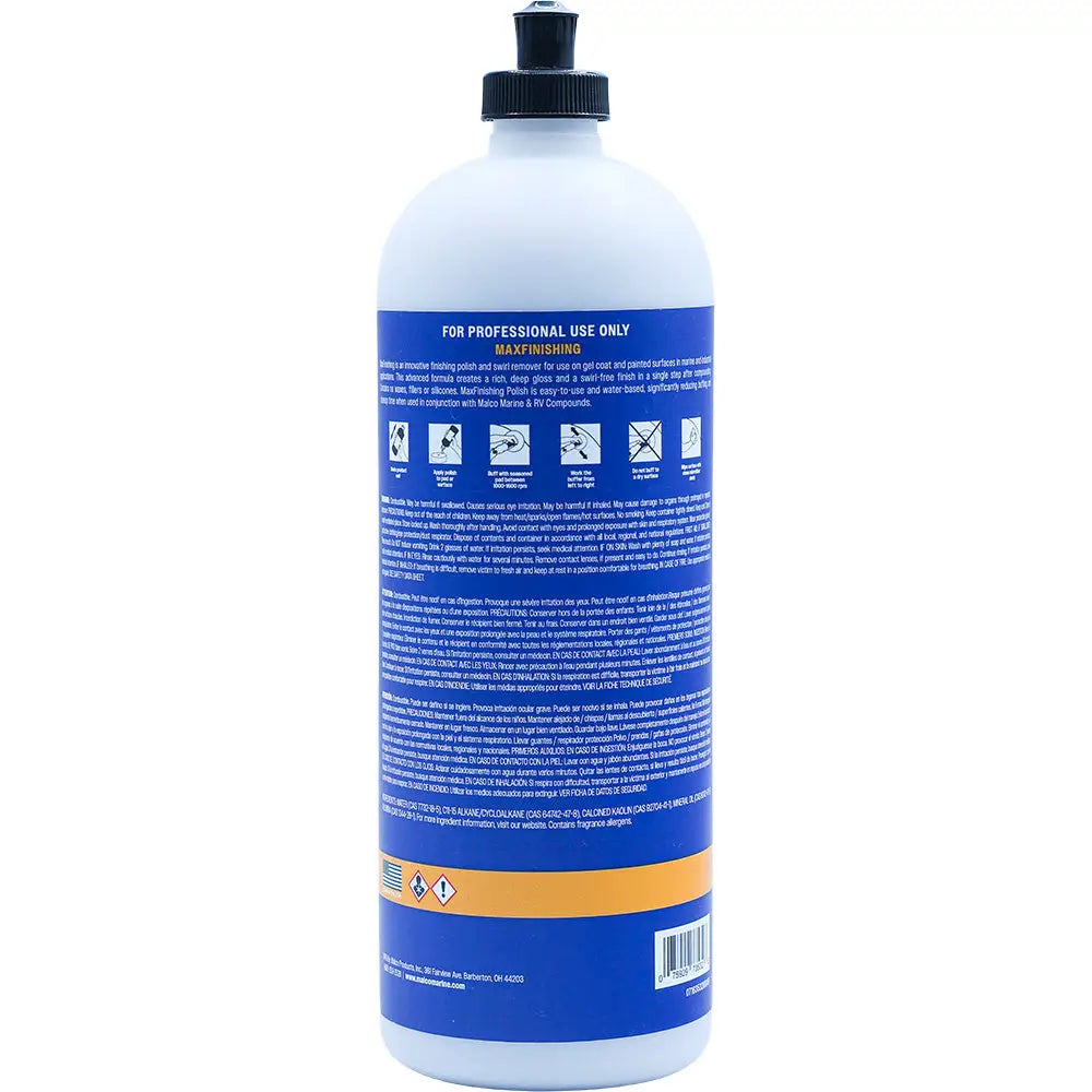 Malco MaxFinishing Polish - 32oz [163532] - Cleaning