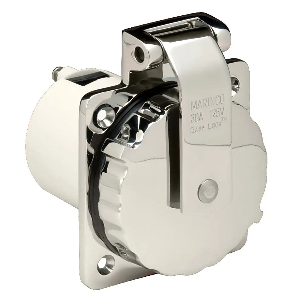 Marinco 303SSEL-B 30A Power Inlet - Stainless Steel - 125V [303SSEL-B] - Shore Power