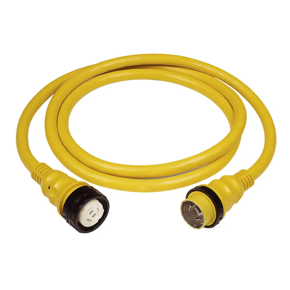 Marinco 50 AMP 125V Shore Power Cable - 75’ - Yellow [6153SPP-75] - Shore Power