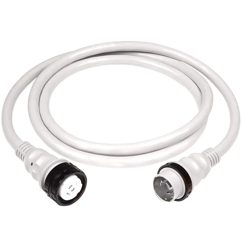 Marinco 50Amp 125/250V Shore Power Cable - 25’ - White [6152SPPW-25] - Shore Power