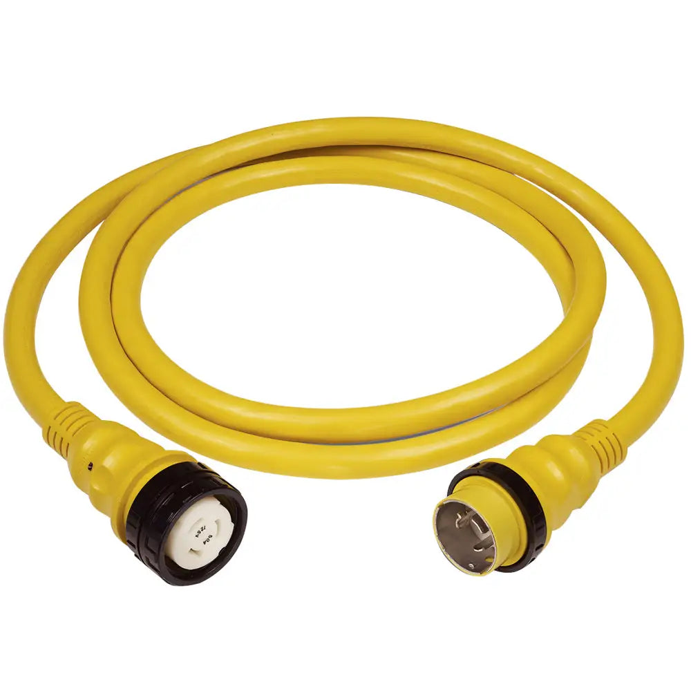 Marinco 50Amp 125/250V Shore Power Cable - 25’ - Yellow [6152SPP-25] - Shore Power